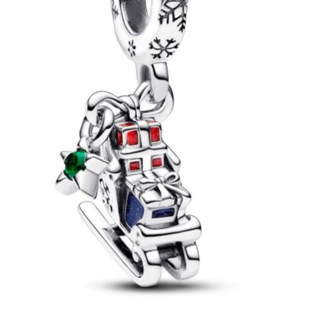 Pandora Christmas Sleigh Dangle Charm
